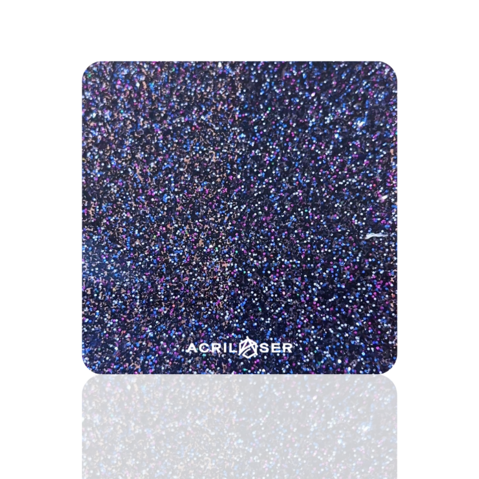 Glitter Holográfico Azul Noche
