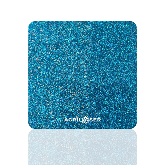 Glitter Holográfico Cian