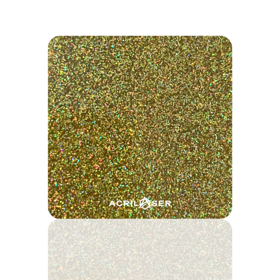 Glitter Holográfico Dorado