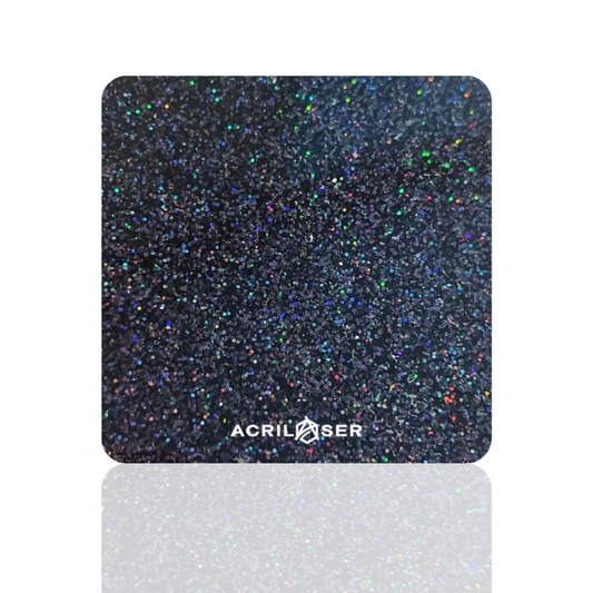Glitter Holográfico Negro
