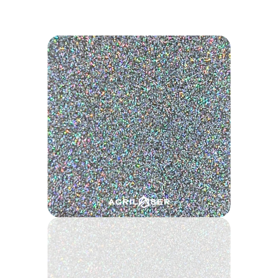 Glitter Holográfico Plateado